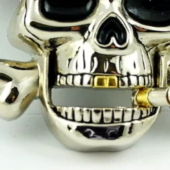 Bewild Belt Buckles Gangsta Blunt Skull Buckle With FREE Leather Belt