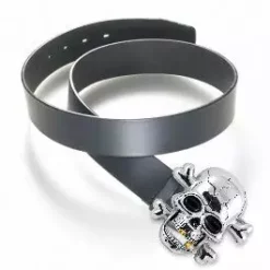 Bewild Belt Buckles Gangsta Blunt Skull Buckle With FREE Leather Belt