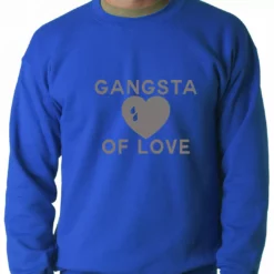 Bewild Gangsta Of Love Heart Teardrop Adult Crewneck 13 Bewild Gangsta Of Love Heart Teardrop Adult Crewneck