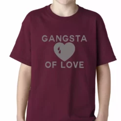 Bewild Cool Funny & Offensive Gangsta Of Love Heart Teardrop Kids T-shirt