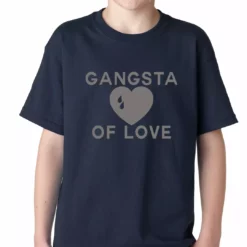 Bewild Cool Funny & Offensive Gangsta Of Love Heart Teardrop Kids T-shirt