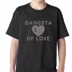 Bewild Cool Funny & Offensive Gangsta Of Love Heart Teardrop Kids T-shirt