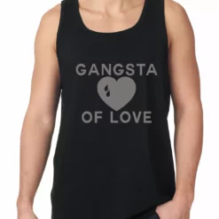 Bewild Gangsta Of Love Heart Teardrop Tank Top Cool Funny & Offensive