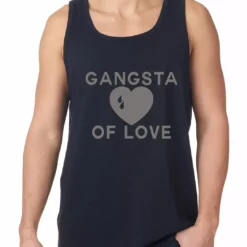 Bewild Gangsta Of Love Heart Teardrop Tank Top Cool Funny & Offensive