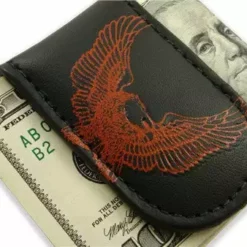 Bewild Genuine Leather Magnetic Money Clip (Eagle)