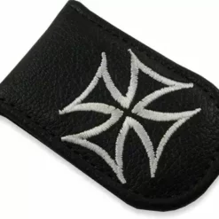 Bewild Genuine Leather Magnetic Money Clip (Iron Cross)