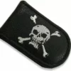 Bewild Genuine Leather Magnetic Money Clip (Skull & Crossbones)