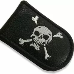 Bewild Genuine Leather Magnetic Money Clip (Skull & Crossbones)