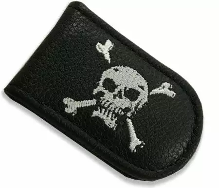 Bewild Genuine Leather Magnetic Money Clip (Skull & Crossbones) 3 Bewild Genuine Leather Magnetic Money Clip (Skull & Crossbones)