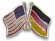 Bewild German American Lapel Pin