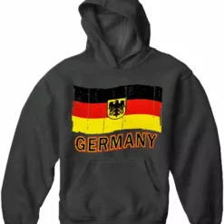 Bewild Germany Vintage Flag Adult Hoodie Nationality & Ethnic