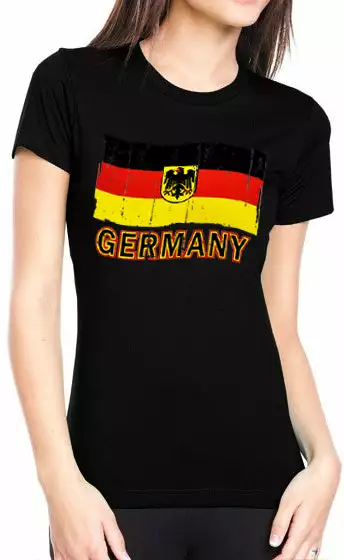 Bewild Germany Vintage Flag Girl's T-Shirt Nationality & Ethnic 5 Bewild Germany Vintage Flag Girl's T-Shirt Nationality & Ethnic