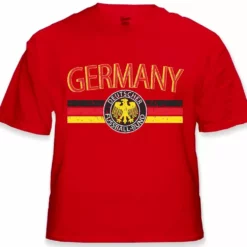 Bewild Nationality & Ethnic Germany Vintage Shield International Mens T-Shirt