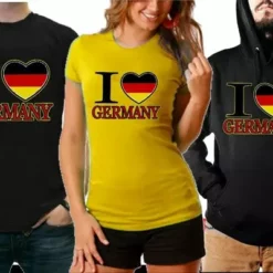 Bewild I Love Germany Hoodie Nationality & Ethnic