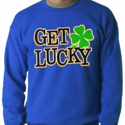 Bewild Get Lucky Irish Shamrock Crewneck