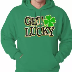 Bewild St.Patricks Day Get Lucky Irish Shamrock Hoodie