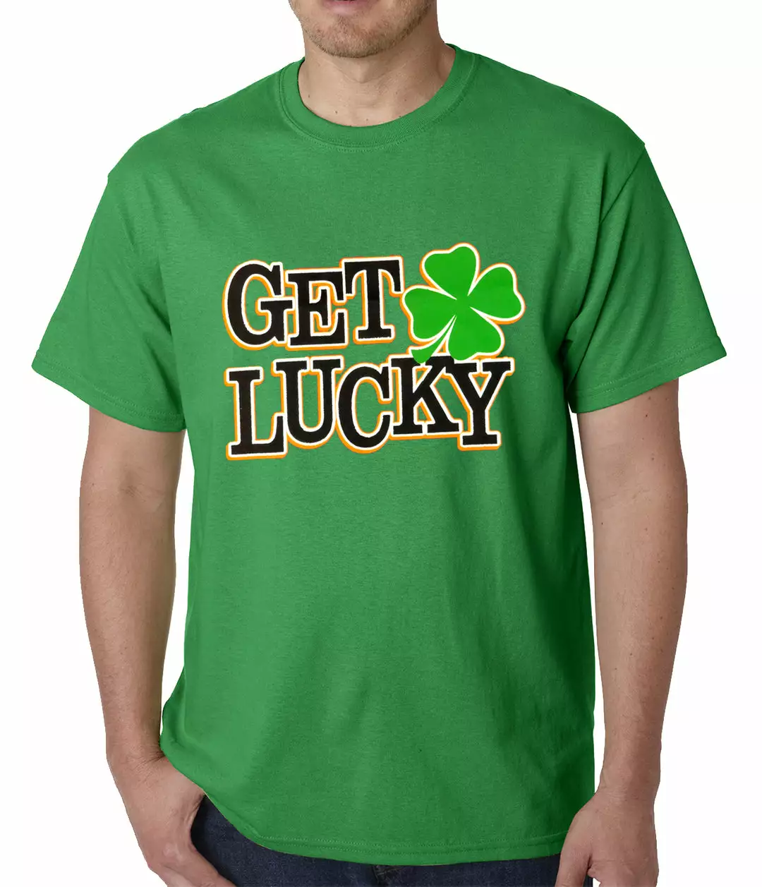 Bewild Get Lucky Irish Shamrock Mens T-shirt St.Patricks Day 4 Bewild Get Lucky Irish Shamrock Mens T-shirt St.Patricks Day