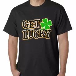 Bewild Get Lucky Irish Shamrock Mens T-shirt St.Patricks Day 15 Bewild Get Lucky Irish Shamrock Mens T-shirt St.Patricks Day
