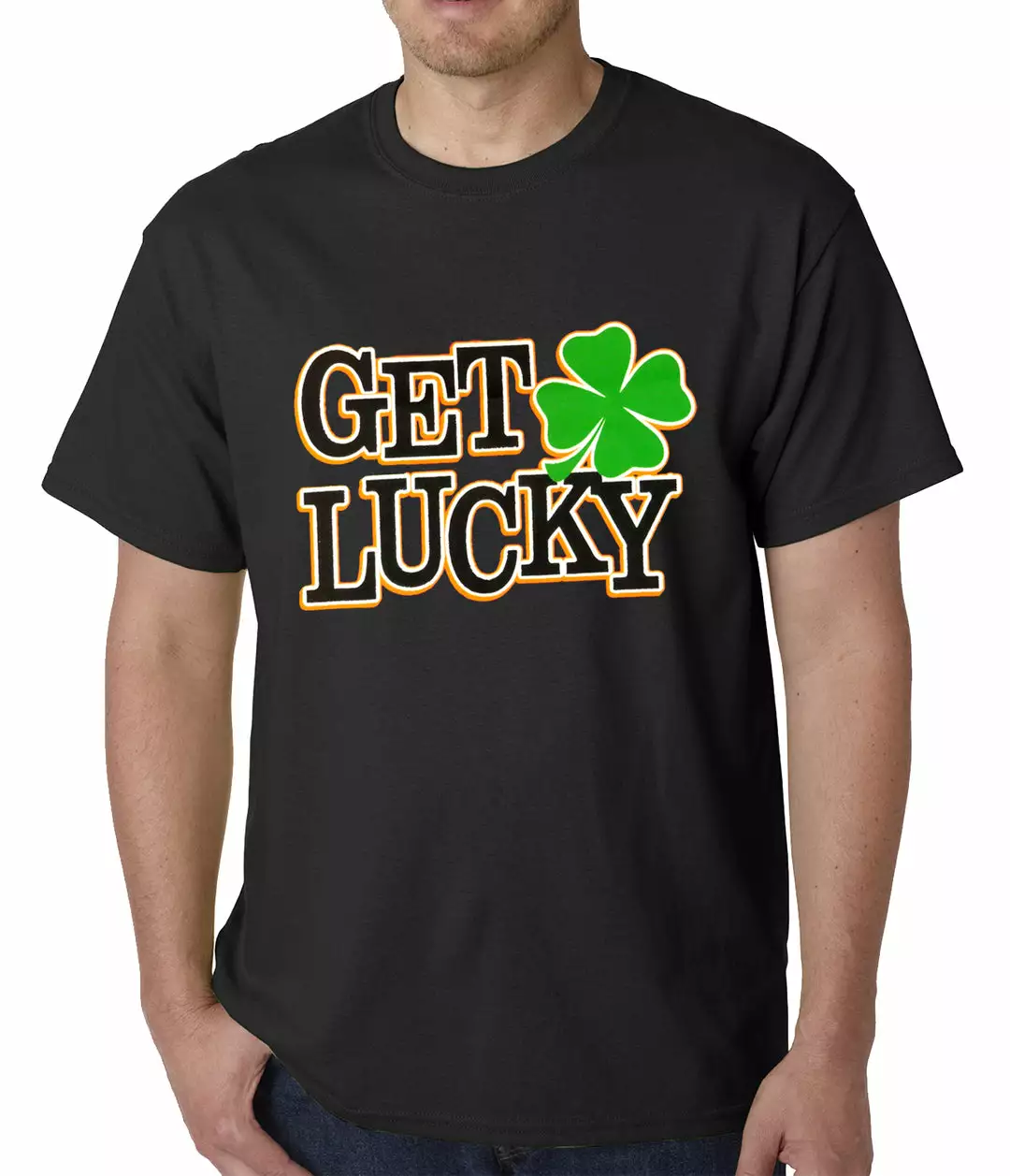 Bewild Get Lucky Irish Shamrock Mens T-shirt St.Patricks Day 5 Bewild Get Lucky Irish Shamrock Mens T-shirt St.Patricks Day