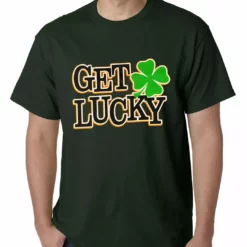 Bewild Get Lucky Irish Shamrock Mens T-shirt St.Patricks Day 17 Bewild Get Lucky Irish Shamrock Mens T-shirt St.Patricks Day