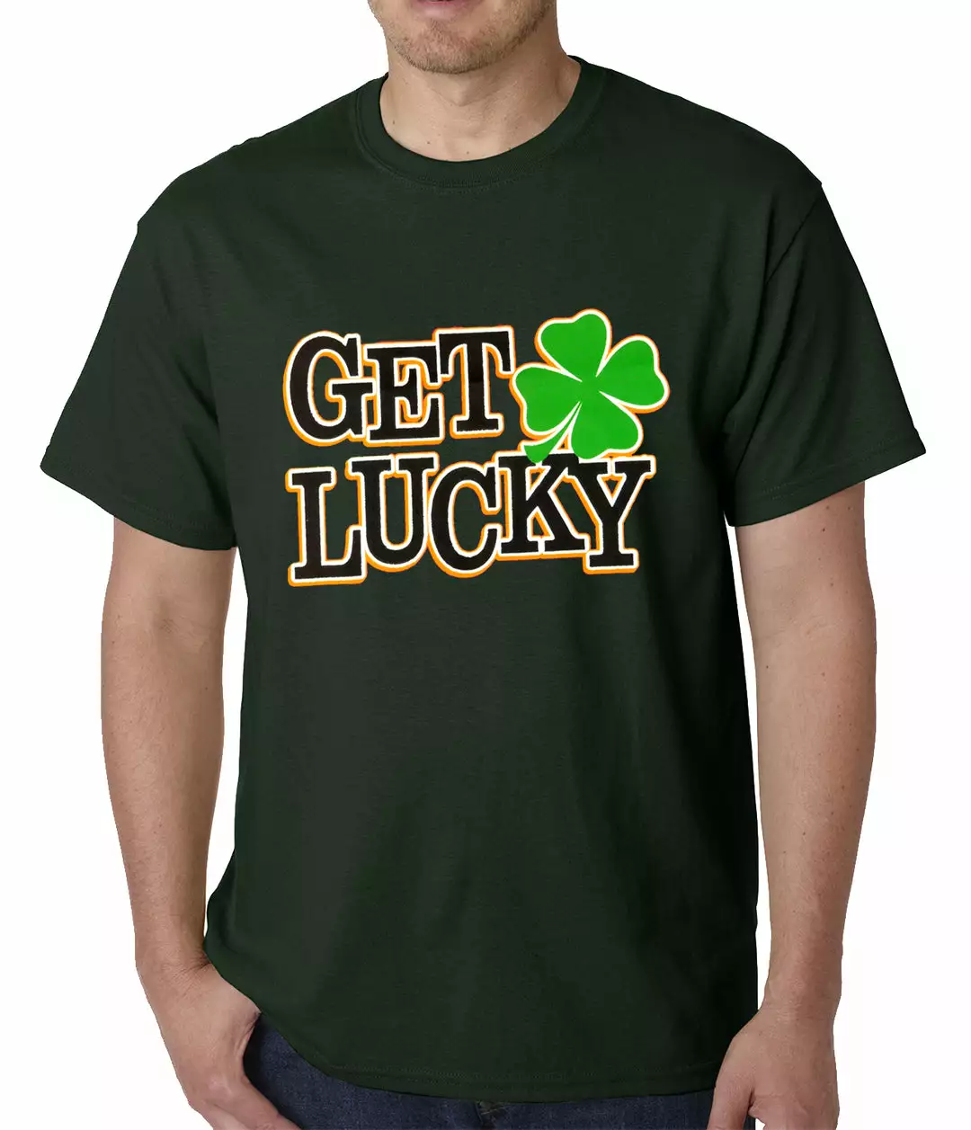 Bewild Get Lucky Irish Shamrock Mens T-shirt St.Patricks Day 7 Bewild Get Lucky Irish Shamrock Mens T-shirt St.Patricks Day