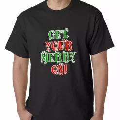 Bewild Get Your Merry On Christmas Mens T-shirt