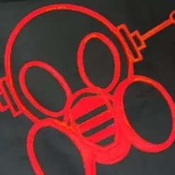 Bewild Ghast Apparel Ghast Cargo Drawstring Pants (Black / Red)