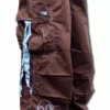 Bewild Ghast Cargo Drawstring Pants (Brown/Lt. Blue)