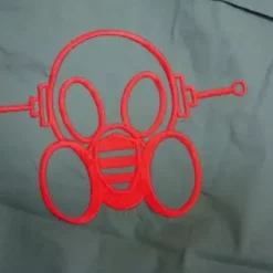 Bewild Ghast Cargo Drawstring Pants (Charcoal / Red) Ghast Apparel