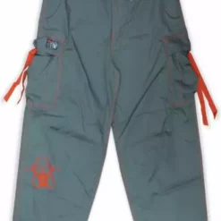 Bewild Ghast Cargo Drawstring Pants (Charcoal / Red) Ghast Apparel