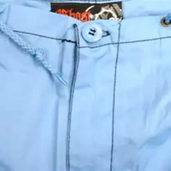 Bewild Ghast Cargo Drawstring Pants (Light Blue With Black)