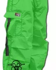 Bewild Ghast Cargo Drawstring Pants (Lime/Black)