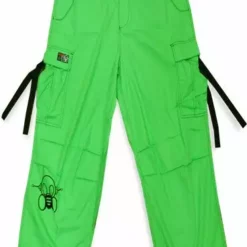 Bewild Ghast Cargo Drawstring Pants (Lime/Black)