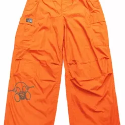 Bewild Ghast Cargo Drawstring Pants (Orange/Charcoal)