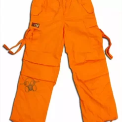 Bewild Ghast Cargo Drawstring Pants (Orange/Charcoal)