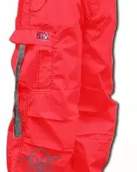 Bewild Ghast Apparel Ghast Cargo Drawstring Pants (Red / Grey)