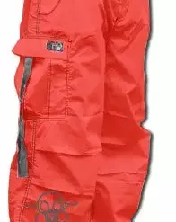 Bewild Ghast Apparel Ghast Cargo Drawstring Pants (Red / Grey)