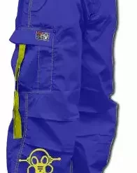 Bewild Ghast Cargo Drawstring Pants (Royal / Yellow)