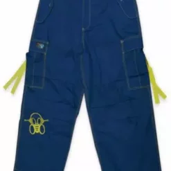 Bewild Ghast Cargo Drawstring Pants (Royal / Yellow)