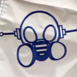 Bewild Ghast Cargo Drawstring Pants (White/Blue)