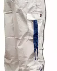 Bewild Ghast Cargo Drawstring Pants (White/Blue)