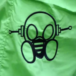 Bewild Ghast Cargo Drawstring Raver Pants (Lime)