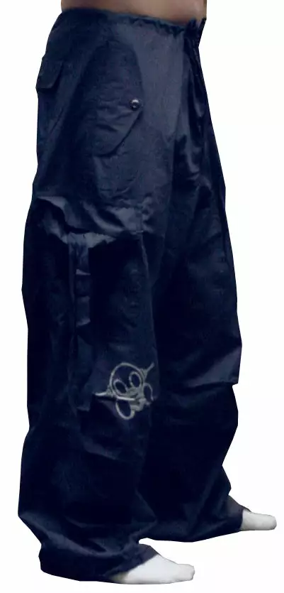Bewild Ghast Cargo Drawstring Raver Pants (Navy) 3 Bewild Ghast Cargo Drawstring Raver Pants (Navy)