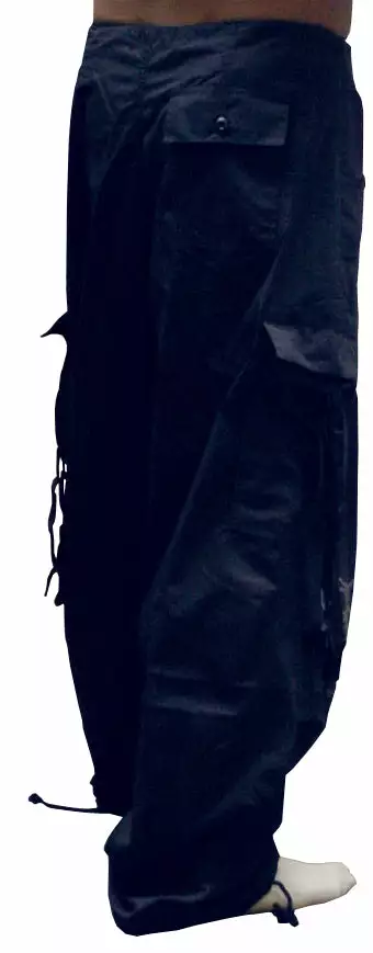 Bewild Ghast Cargo Drawstring Raver Pants (Navy) 5 Bewild Ghast Cargo Drawstring Raver Pants (Navy)