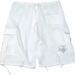 Bewild Ghast Cargo Shorts (White)