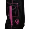 Bewild Ghast Contrast Stitch Cargo Dance Pants (Black / Pink)