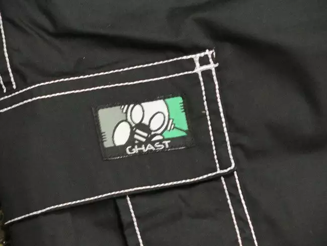 Bewild Ghast Contrast Stitch Cargo Shorts (5XS) (Black/White) 6 Bewild Ghast Contrast Stitch Cargo Shorts (5XS) (Black/White)