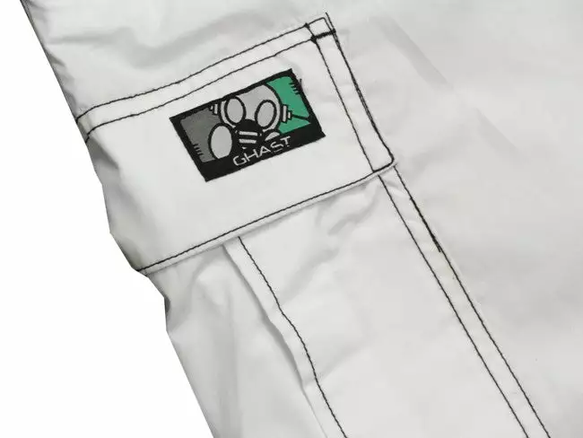 Bewild Ghast Contrast Stitch Cargo Shorts (White/Black) 6 Bewild Ghast Contrast Stitch Cargo Shorts (White/Black)