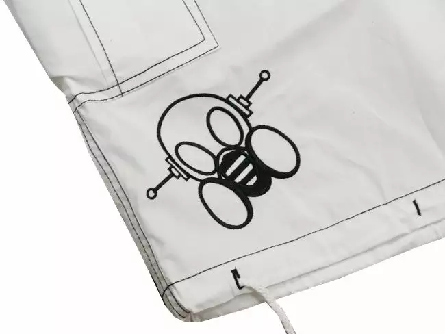 Bewild Ghast Contrast Stitch Cargo Shorts (White/Black) 7 Bewild Ghast Contrast Stitch Cargo Shorts (White/Black)