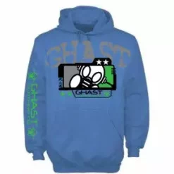 Bewild Ghast Apparel Ghast Four Star Death Mask Hoodie (Baby Blue)